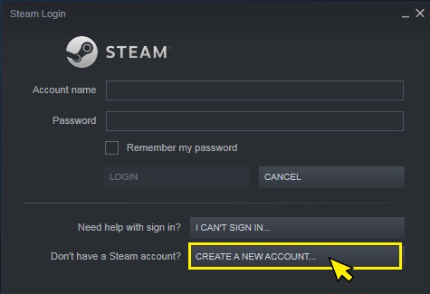 Cómo creo una cuenta en Steam? El cliente de Steam