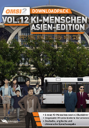 OMSI 2 Add-on Downloadpack Vol. 12 &#8211;  AI People - Asia Edition