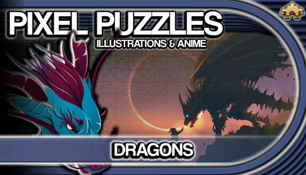Läs mer om Pixel Puzzles Illustrations & Anime - Jigsaw Pack: Dragons