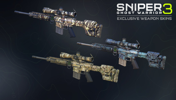 Sniper Ghost Warrior 3 – Hexagon Ice weapon skin pack