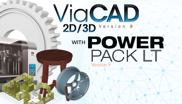 ViaCAD 2D/3D v9 with PowerPack LT